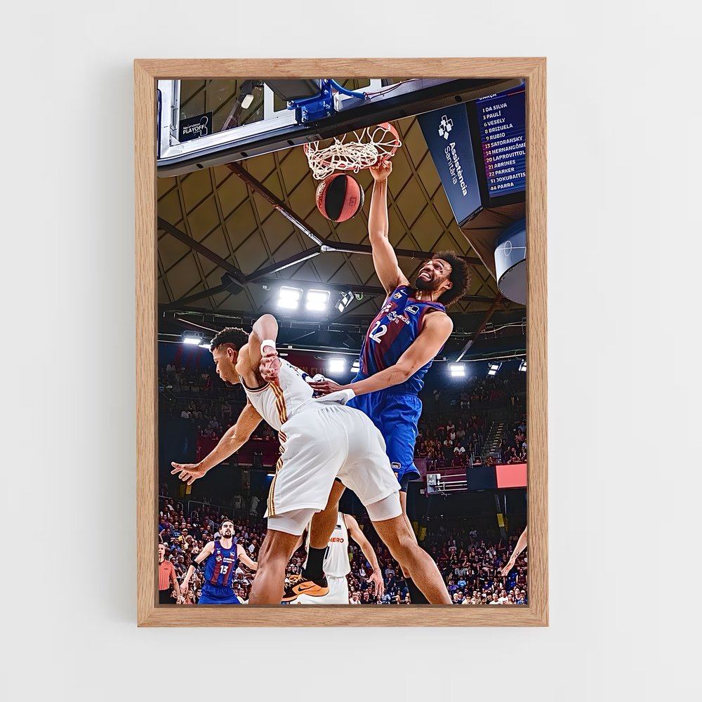Poster barcelona basketball (vue 4)